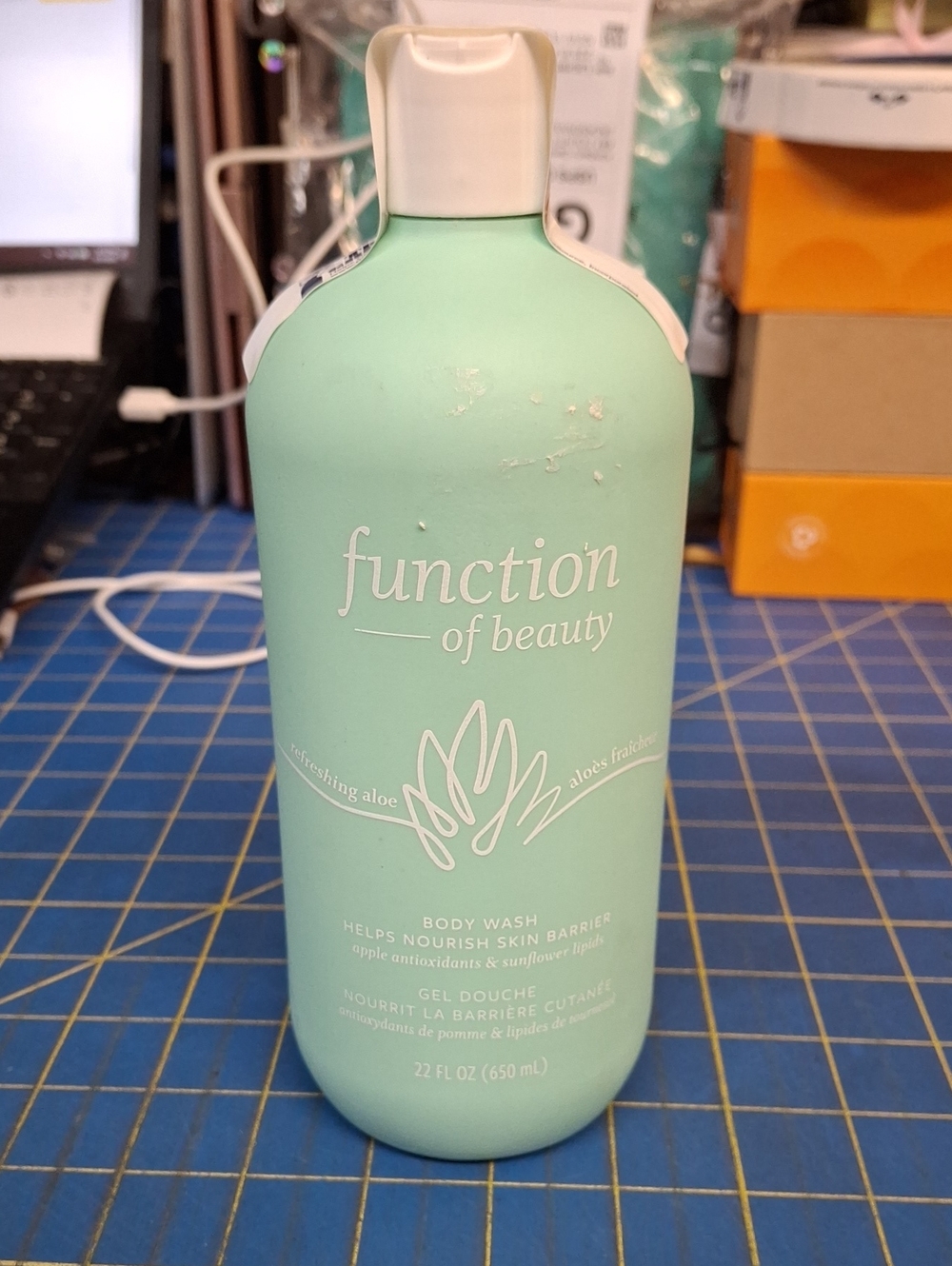 Function of Beauty Refreshing Aloe Body Wash 650ml New Bottle